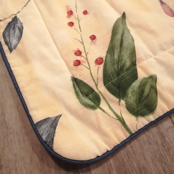 Vintage Croscill Botanica Gazebo Yellow Floral Queen Pillow Sham Set Of 2 - Picture 3 of 6